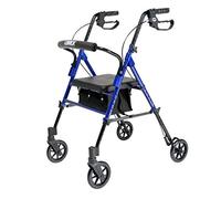 Lumex RJ4700B Set n' Go Height Adjustable Rollator, Blue