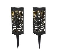 Lumi Jardin 2 balizas solares para Colocar H28CM DYME Negro, Gris, Unique