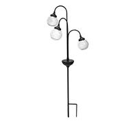 LUMI JARDIN, Baliza solar con 3 bolas H82cm TREE BALL Negro