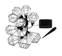 Lumi Jardin, Guirnalda Diamante de 10 Bombillas 3.90M MILY Negro