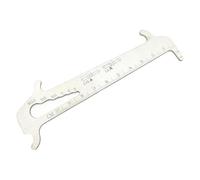 Lumi Zenva 1 medidor de cadena 7 en 1, medidor de desgaste de cadena para bicicleta, multiherramienta, gancho de montaje, regla de 10 cm, llave de radios de 14 G, herramienta de reparación para