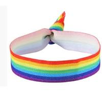 Lumi Zenva 4 Pulseras LGBT y Gay Pride - Pulseras de Tela Arcoíris como Símbolo de Valentía, Amor y Autoestima - Ideales para Desfiles, Festivales y Uso Diario - Colores Vivos con Orgullo (4)