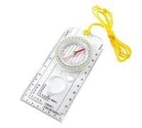 Lumi Zenva® Brújula de Navegación Exploradora Ligera con Declinación Ajustable, Ideal para Lectura de Mapas, Senderismo, Orientación y Expediciones al Aire Libre (12,5 x 6 cm)