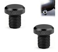 Lumi Zenva Tapones Ciegos para Espejos de Moto Tornillos M10, Tornillos de Espejo de Aluminio, Tornillos de Rosca M10 para Retrovisores, Tornillos de Carenado 2 x M10 en Sentido Horario (Un Par), Ench