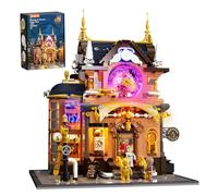 LUMIBRICKS Castillo de senderismo Steampunk Fantasy - Juego de construcción de alquimistas - 3180+ piezas - Castillo para caminar con luces mágicas LED y juego de mecánica interactiva, modelo