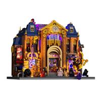 Lumibricks FUNWHOLE Steampunk Time Opera House Kit de construcción con luz LED - 1900+ bloques de sujeción Taller interactivo de la ciudad con grúa, avión y robot, mecánica móvil, estilo retro de