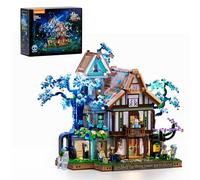 Lumibricks Posada Silvana Bloques con Luz, 3120 Pcs, Set De Construcción Élfico Mágico del Bosque Fantástico, Idea de Regalo para Adolescentes & Adultos Aficionados a los Juguetes, 20006