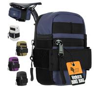 Lumiere & Co. Alforja para sillín de bicicleta ultrapequeña - 0,2L | 5″ × 3″ × 1″ | Diseño muy minimalista, cierre de seguro | (azul, mini)