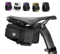 Lumiere & Co. Bolsa de Asiento sillín de Bicicleta Negra, Paquete de Asiento de Ciclismo, Bolsa de Sillín de Bicicleta de Montaña