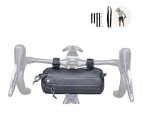 Lumiere & Co. Bolsa para Manillar de Bicicleta Bolsa pequeña para Manillar de Bicicleta Bolsas Delanteras prácticas para Bicicleta Paquete de Bolsa de Almacenamiento para Manillar (Black)
