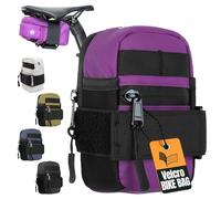 Lumiere & Co. Bolsa para sillín de bicicleta de carretera, bolsa de bicicleta, bolsa de sillín de bicicleta de montaña, bolsas de asiento de bicicleta pequeñas, bolsa debajo del asiento, accesorios de