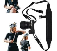 Lumiere & Co. Correa de cámara magnética Fidlock de 3 puntos para ciclismo, Accesorio magnético para una rápida colocación y extracción en la bicicleta (Negro)
