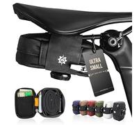 Lumiere & Co. Falcon - Bolsa magnética para sillín - 0.37L | 5 x 3 x 1.5 Pulgadas | Diseño Minimalista Elegante, fijación rápida de Hebilla magnética | Bolsa de Ciclismo (Negro, Ultra pequeño)