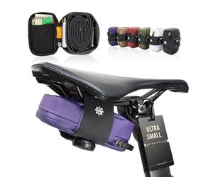 Lumiere & Co. Falcon - Bolsa magnética para sillín de 0.37 L, 5 x 3 x 1.5 Pulgadas, diseño Minimalista Elegante, fijación rápida con Hebilla magnética, Bolsa de Ciclismo (Morado, Ultra pequeña)