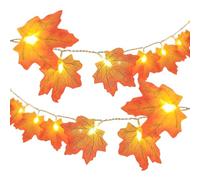 Lumière De Feuilles D'érable - 19.69ft Lumineuse De Thanksgiving Et D'halloween, Led Guirlande Lumineuse | Pour Fête, Dortoir, Maison, Jardin, Mariage, Automne, Patio, Porche, Chambre, Balcon
