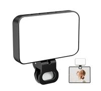 Lumière Pour Selfie - ÉClairage Magnétique Selfie | Led Rond Pliable Pour Téléphone | Lampe De Maquillage Rechargeable À Pince | Lumière Led Pour Selfies, Pour Studio, Vlogging, Diffusion En Direct,