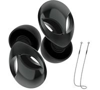 LumiGlow Tapones para los oídos de concierto - Tapones para los oídos de silicona reutilizables de alta fidelidad con reducción de ruido de 25 dB con cordón de seguridad magnético para conciertos