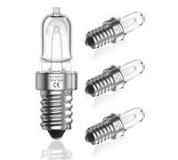 LumiGo 4X Bombilla para Horno E14 500 Grados, Regulable Blanca Cálida 2700K, AC 230V para Horno, Microondas, Lámpara de Sal, Campana Extractora, Nevera