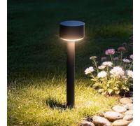 Lumihome Baliza solar exterior Queen 24 cm, terminal solar para jardín LED 100 lúmenes, iluminación de camino y camino, lámpara solar inalámbrica con estaca, IP44, blanco neutro 4000 K