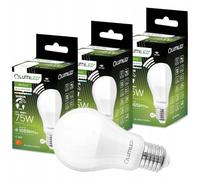 Lumiled Bombilla LED E27 A60 con detector de movimiento, sensor crepuscular, 10 W, equivalente a 75 W, 1055 lúmenes, 4000 K, blanco neutro, 3 unidades, no regulable