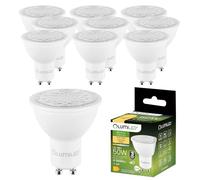 Lumiled Bombilla LED GU10, 6 W, 580 lúmenes, 3000 K, luz blanca cálida, equivalente a 50 W, ángulo de haz de 24°, 36°/60°, reflectores, 10 unidades