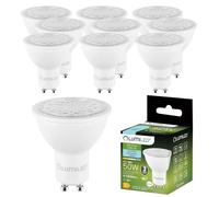 Lumiled Bombilla LED GU10, 6 W, 580 lúmenes, 6500 K, luz blanca fría, equivalente a 50 W, ángulo de haz de 24°, 36°/60°, reflector, 10 unidades