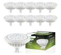 Lumiled Juego de 10 bombillas LED ES111 GU10, 230 V, 15 W (equivalente a 100 W), color blanco neutro, 4000 K, ángulo de haz de 38 grados, blanco, 1521 lúmenes, Ra>80