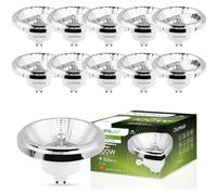 Lumiled Juego de 10 bombillas LED ES111 GU10, tensión, 230 V, 15 W (equivalente a 100 W), blanco neutro, 4000 K, ángulo de haz de 24 grados, plata, 1521 lúmenes, Ra>80, aluminio PC