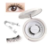 Lumilux Brillash Magnetic Lash Kit, Elara Craft Magnetic Eyelashes with Applicator, Reusable Eyelashes Magnetic Lashes, Magnetic Eyelashes Natural Look (#02)
