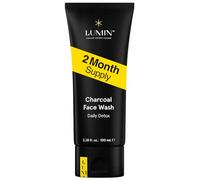 Lumin - Charcoal Face Wash Daily Detox for Men - Charcoal Cleanser, Mens Charcoal Face Wash, Men Face Wash Charcoal, Suitable for all skin types, 100ml, 1-Pack
