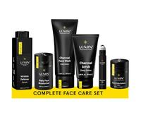 Lumin Kit Completo para Cuidado de la Piel para Hombres - Incluye 6 productos que ayudan a remover impurezas en los poros, círculos oscuros, ojeras, arrugas, sequedad y cicatrices del acné