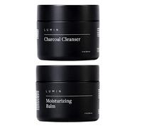 Lumin - Set Basico de Limpieza e Hidratación Facial para Hombres - Incluye Bálsamo Hidratante y Limpiador Facial de Carbón - Limpia y combate los signos del envejecimiento - 2 meses de uso diario