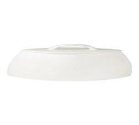Lumina Fine China CD654 Oval azucarero con tapa, blanco (Pack de 6)