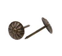 LuminaCreek 100 piezas de clavos de latón antiguo for tapicería, tachuelas, chinchetas, herrajes for decoración de puertas, habituales