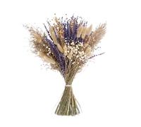 LuminaCreek Ramos de Boda de Flores Grandes de Lavanda Seca de Hierba de la Pampa, Colas de Conejo secas Naturales, decoración de Hierba de la Pampa, arreglos for Damas de Honor(F)