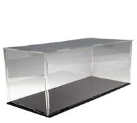 LuminaCreek Vitrina de acrílico Transparente for Figuras coleccionables, apilable, Resistente a la Humedad, Varios tamaños(Clear,50X35X25CM)