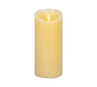 Luminara Vela LED de Pilar clásico con Llama Artificial Realista - Luces LED con batería de Llama en Movimiento - Sin Perfume - Listo para Control Remoto - Marfil - 4" x 9"