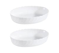 Luminarc 2 Fuente Oval Trianon de Opal 31x24cm