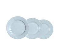 LUMINARC PLUMI PARADISE AZU - Vajilla Opal 18 Piezas - 6 Personas
