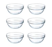 Luminarc Apilable Set 6 Boles Vidrio 6 Piezas - 12cm Sodo Apto Microondas Apto Frigorífico Vidrio Templado Extra Resistente