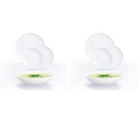 Luminarc Apy Vajilla Opal Apto Microondas Apto Frigorífico Apilable (Paquete de 2)