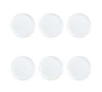 Luminarc Bloom Blanco Set 6 Platos Llano 25cm 25cm Sodo Apto Microondas Apto Frigorífico Apilable