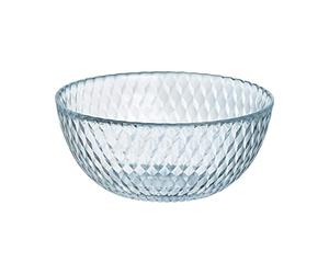 Luminarc Bol Pampille Clear de vidrio 13 cm | Transparente, Vidrio, forma redonda, acabado con relieve, 13 cm, apilable, apto para microondas, apto para frigorífico