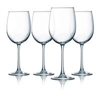 Luminarc Cachet - Juego de 4 copas de vino blanco de 19 onzas, 19 onzas, transparente