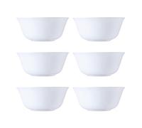 Luminarc Carine Blanco 6 Bol Vidrio 12cm Opal Apto Microondas Apto Frigorífico Reciclable