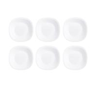 Luminarc Carine Blanco 6 Plato Postre Opal Gris 21 Cm Opal Apto Microondas Apto Frigorífico Reciclable