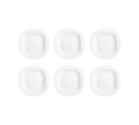 Luminarc Carine Blanco 6 Plato Postre Opal Gris 26cm Opal Apto Microondas Apto Frigorífico Reciclable