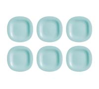 Luminarc Carine Turquesa 6 Plato Llano Opal Apto Microondas Apto Frigorífico Reciclable