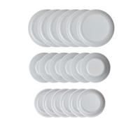 Luminarc Cottage Vajilla Vidrio Gris 18 Piezas - 6 Personas Opal Apto Microondas Apilable