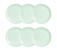 Luminarc Diwali Paradise 6 Plato Postre Opal 25cm Sodo Apto Frigorífico Apto Microondas Reciclable